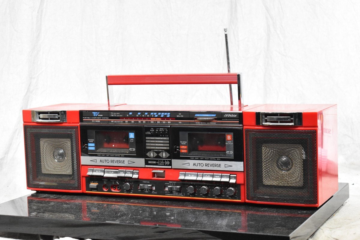 Yahoo!オークション - Victor ビクター ダブルラジカセ PC-B88