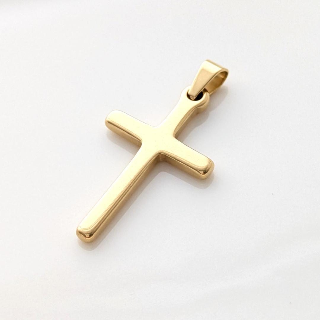 クロスのペンダントトップ*L 十字架 ステンレス イエローゴールド *1823_画像5