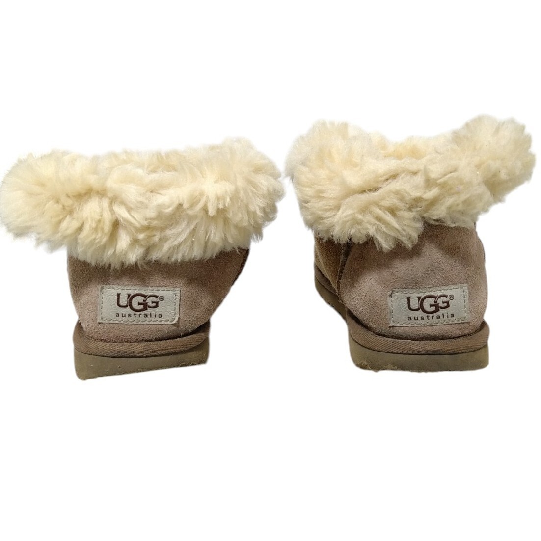 *BT2 UGG UGG мутон ботинки короткие сапоги боа замша Brown 22cm