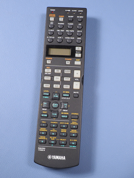 ヤマハ リモコン RAV230 V754580 US (AVアンプ DSP-AX1200 用 ヤマハ リモコン RAV230 V754580 US (AVアンプ DSP-AX1200 用