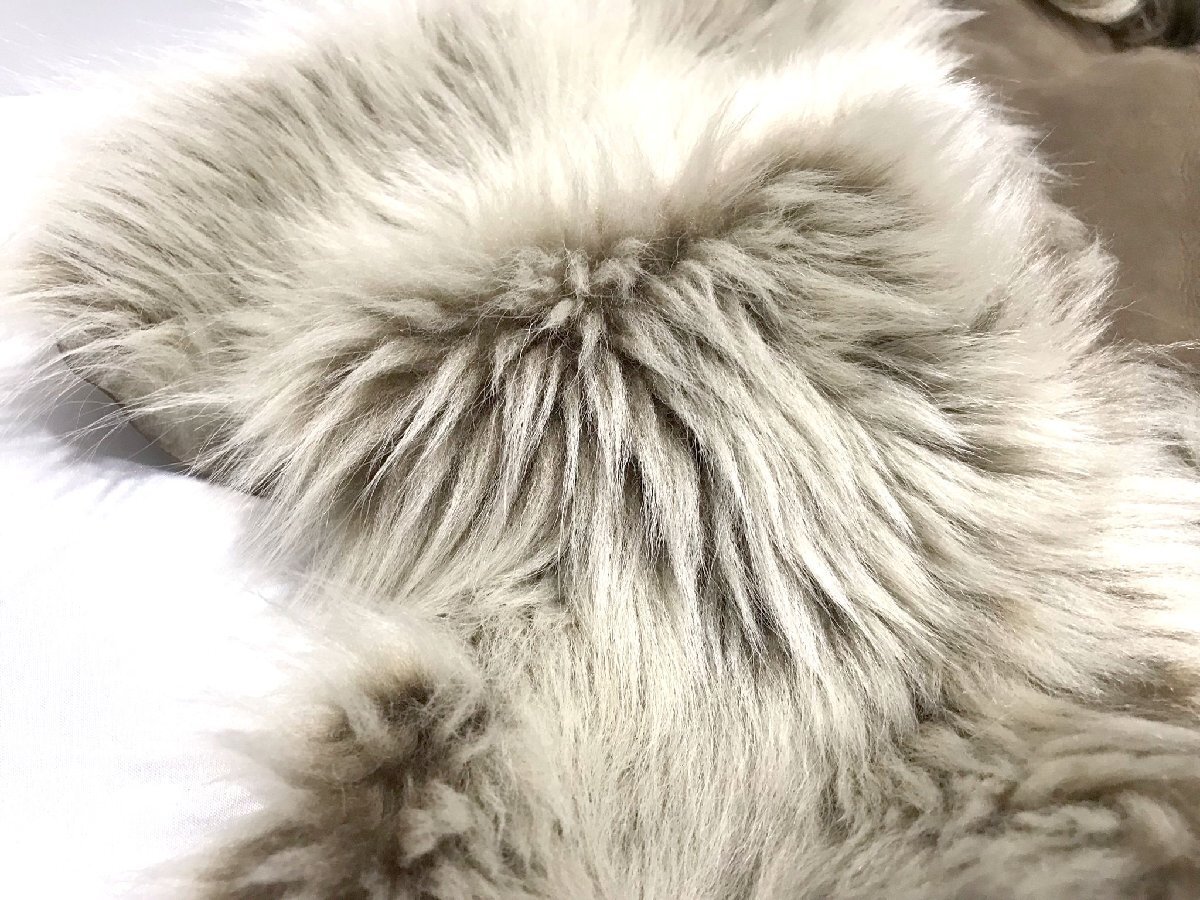 ■【YS-1】 23區(qū) オンワード樫山 ファー マフラー ティペット ■ ラム毛皮 ブラウン 茶系 全長(zhǎng)123cm ■ 服飾小物 【同梱可能商品】■D