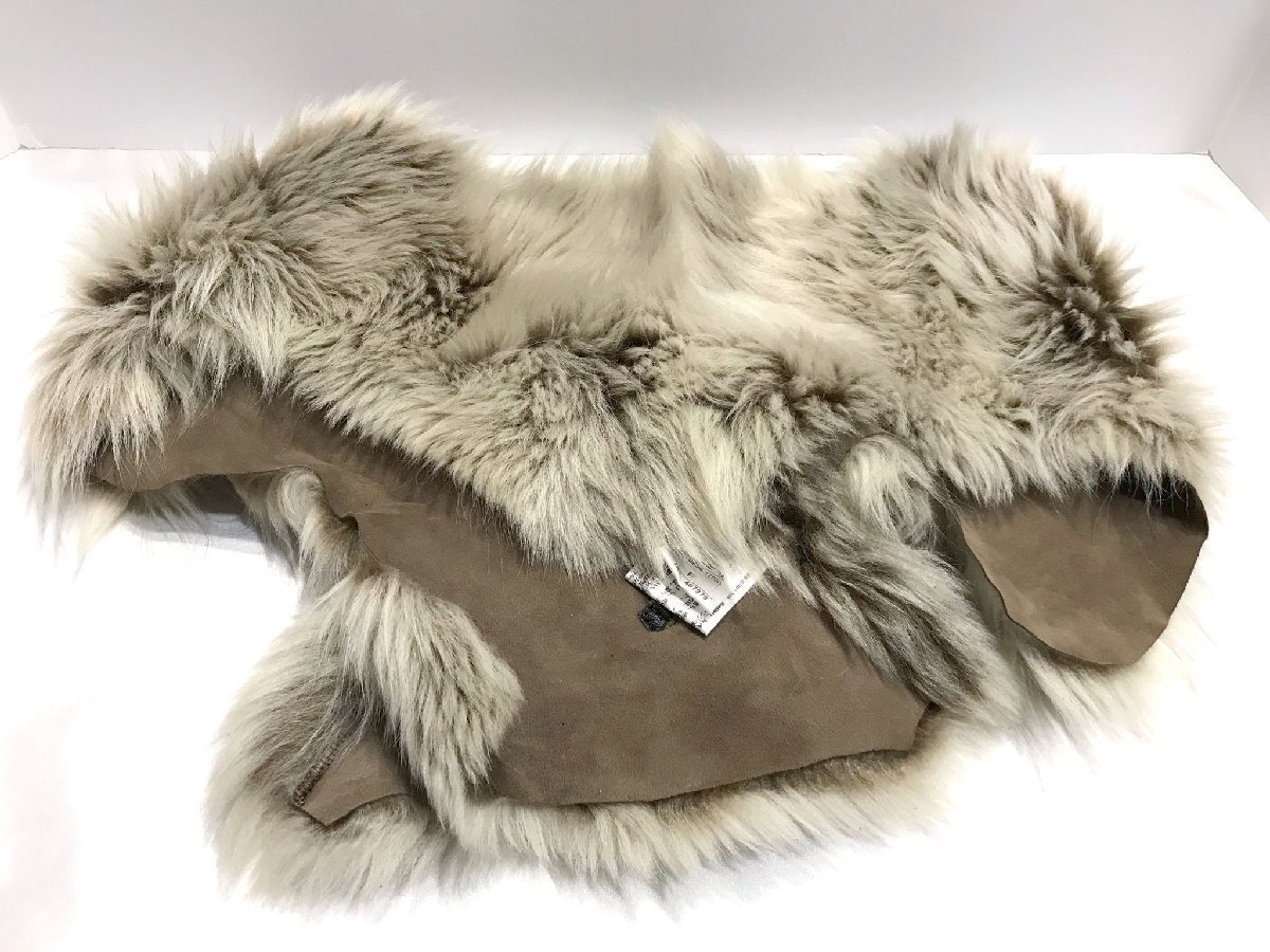 ■【YS-1】 23區(qū) オンワード樫山 ファー マフラー ティペット ■ ラム毛皮 ブラウン 茶系 全長(zhǎng)123cm ■ 服飾小物 【同梱可能商品】■D