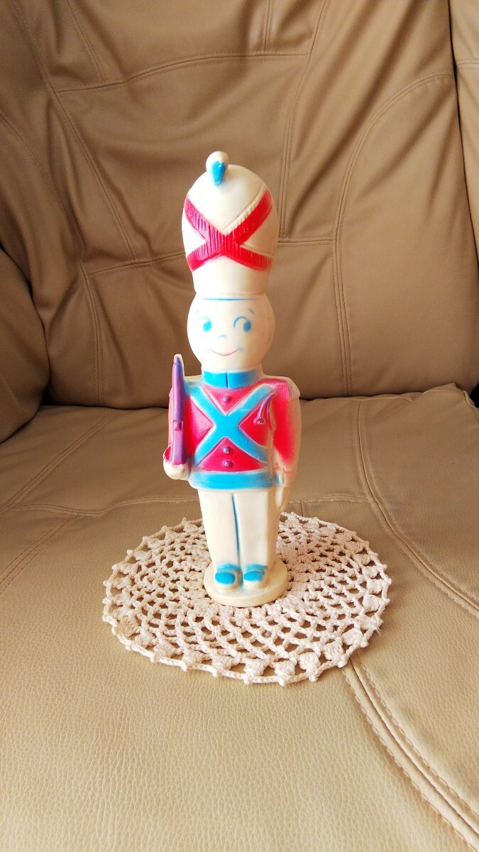 バレンタイン レア アメリカ VTG 1950年 JOLLY BLINKER社製 兵隊 ソルジャー ソフビ ラバー ドール フィギュア ナーサリ レトロ昭和 小芥子