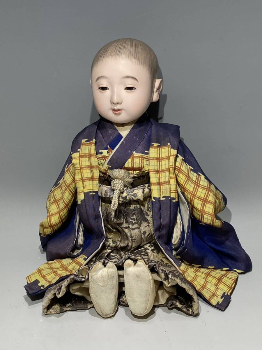 GM10kj② 古い市松人形 男の子 照国 36センチ 日本人形 着物 GM10kj② 古い市松人形 男の子 照国 36センチ 日本人形 着物