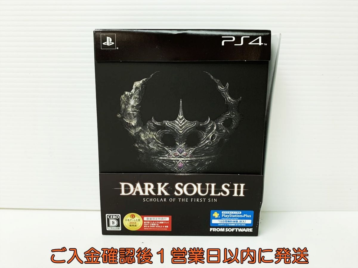 【1円】PS4 ダークソウル DARK SOULS II SCHOLAR OF THE FIRST SIN ゲームソフト 限定版 プレステ4 スリーブ軽い痛み E07-406rm/F3