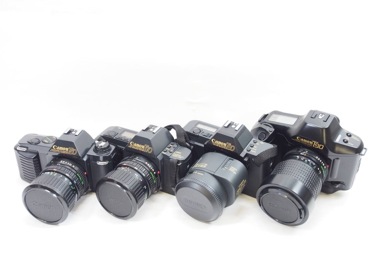 【外観美品】◎Canon キヤノン T50 T70 T80 T90 レンズ付 4台セット ジャンク品