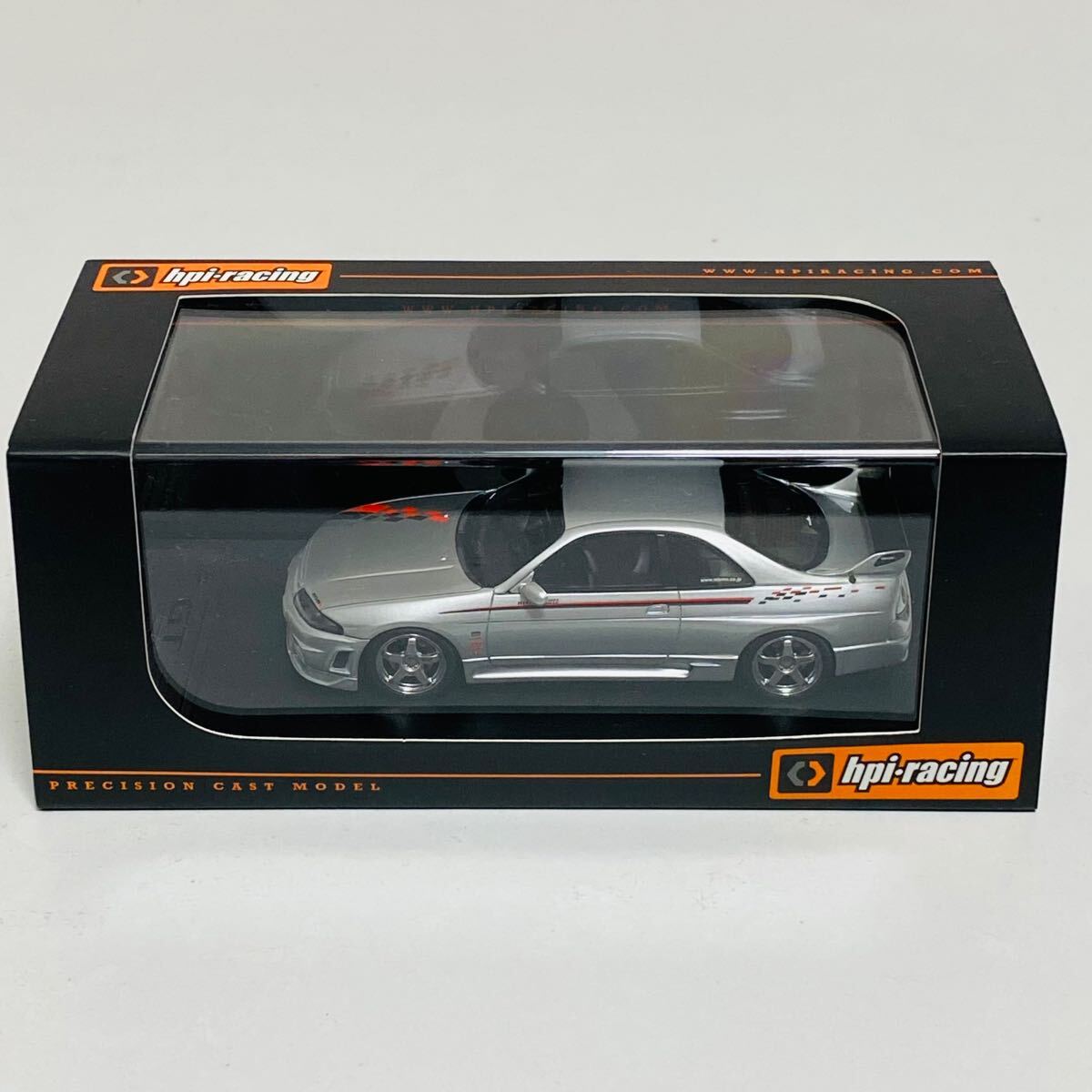 【極美品】エイチ.ピー.アイ.ジャパン hpiracing 1/43 NISSAN nismo R33 GT-R R-tune Silver ニッサン ニスモ シルバー ミニカー