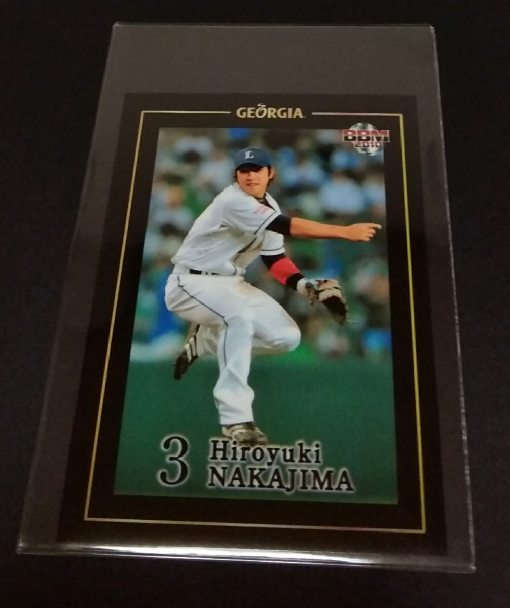 2010年BBM GEORGIA 中島裕之(西武)ジョージアセレクト。No,030。(縦７cm 橫５cm)