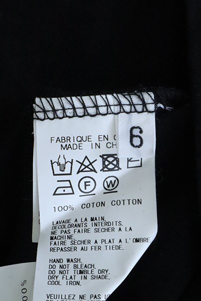 ★未使用 Yohji Yamamoto x New Era ◆袋付 ロゴ刺繍 Tシャツ 黒 サイズ6 半袖 カットソー ヨウジヤマモト ニューエラ 大きいサイズ ◆MU29_画像8