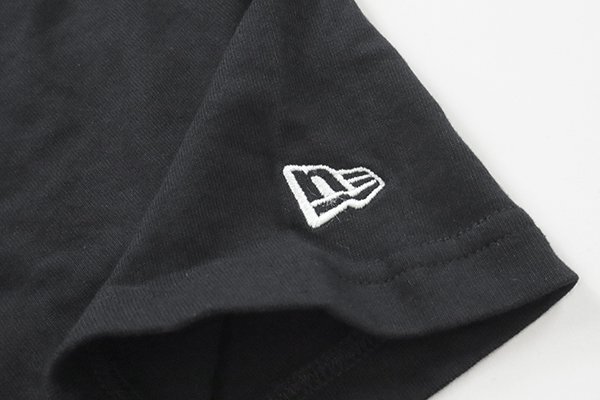 ★未使用 Yohji Yamamoto x New Era ◆袋付 ロゴ刺繍 Tシャツ 黒 サイズ6 半袖 カットソー ヨウジヤマモト ニューエラ 大きいサイズ ◆MU29_画像6