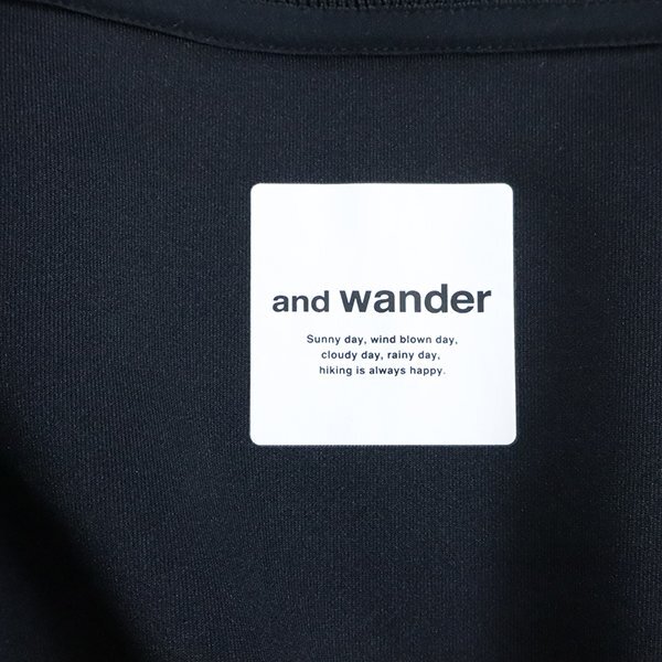 24AW* новый продукт and wander * airly warm full zip воздушный Lee теплый полный Zip парка чёрный XL (574-4284162) защищающий от холода теплоизоляция and wonder *ZX5