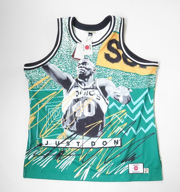 ☆未使用 Mitchell & Ness ◇ Just Don タンクトップ グリーン系 ☆未使用 Mitchell & Ness ◇ Just Don タンクトップ グリーン系