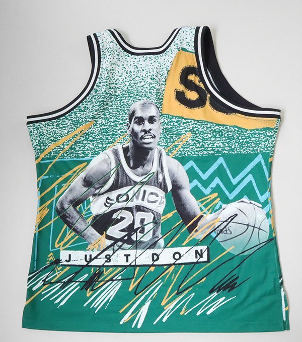 ★未使用 Mitchell & Ness ◆ Just Don タンクトップ グリーン系 XXLサイズ (下げ札付) NBA バスケットボール シャツ 大きいサイズ ◆MU29