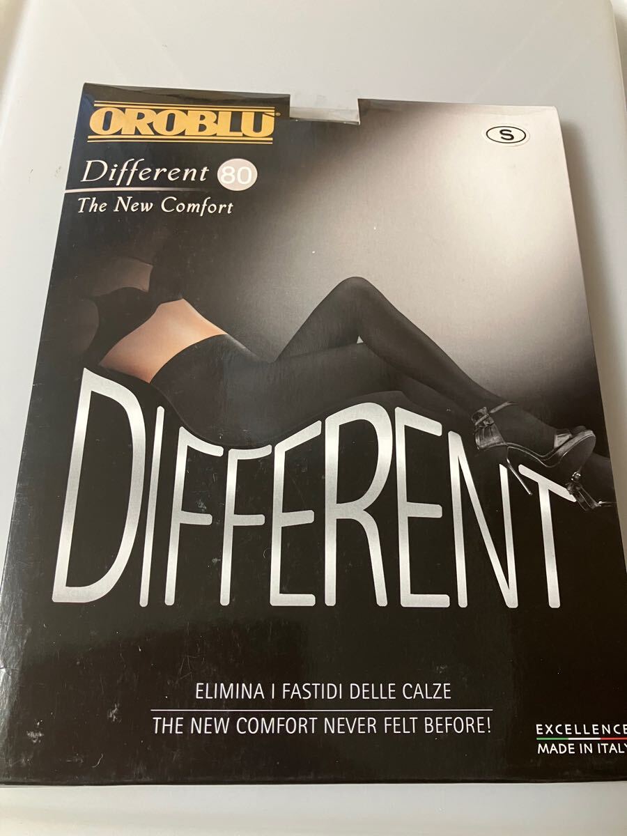 【送料無料】 OROBLU different 80 the new comfort オロブル 80デニール オペーク タイツ S opaque tights ブラック 黒