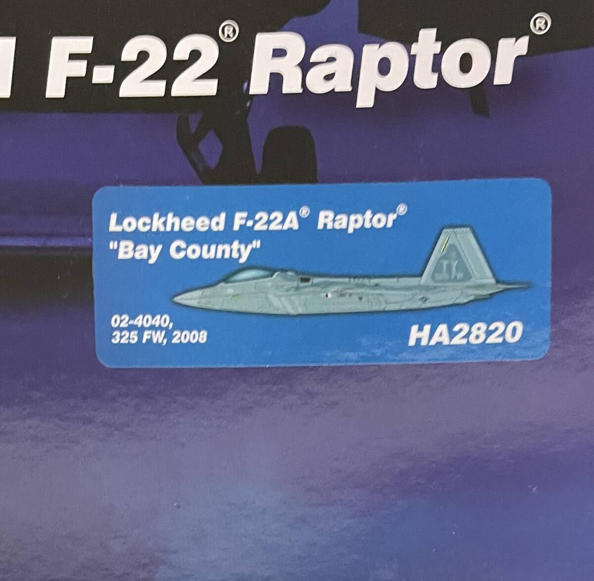 Hobby Master F-22A アメリカ空軍 第325戦闘航空団 第43戦闘飛行
