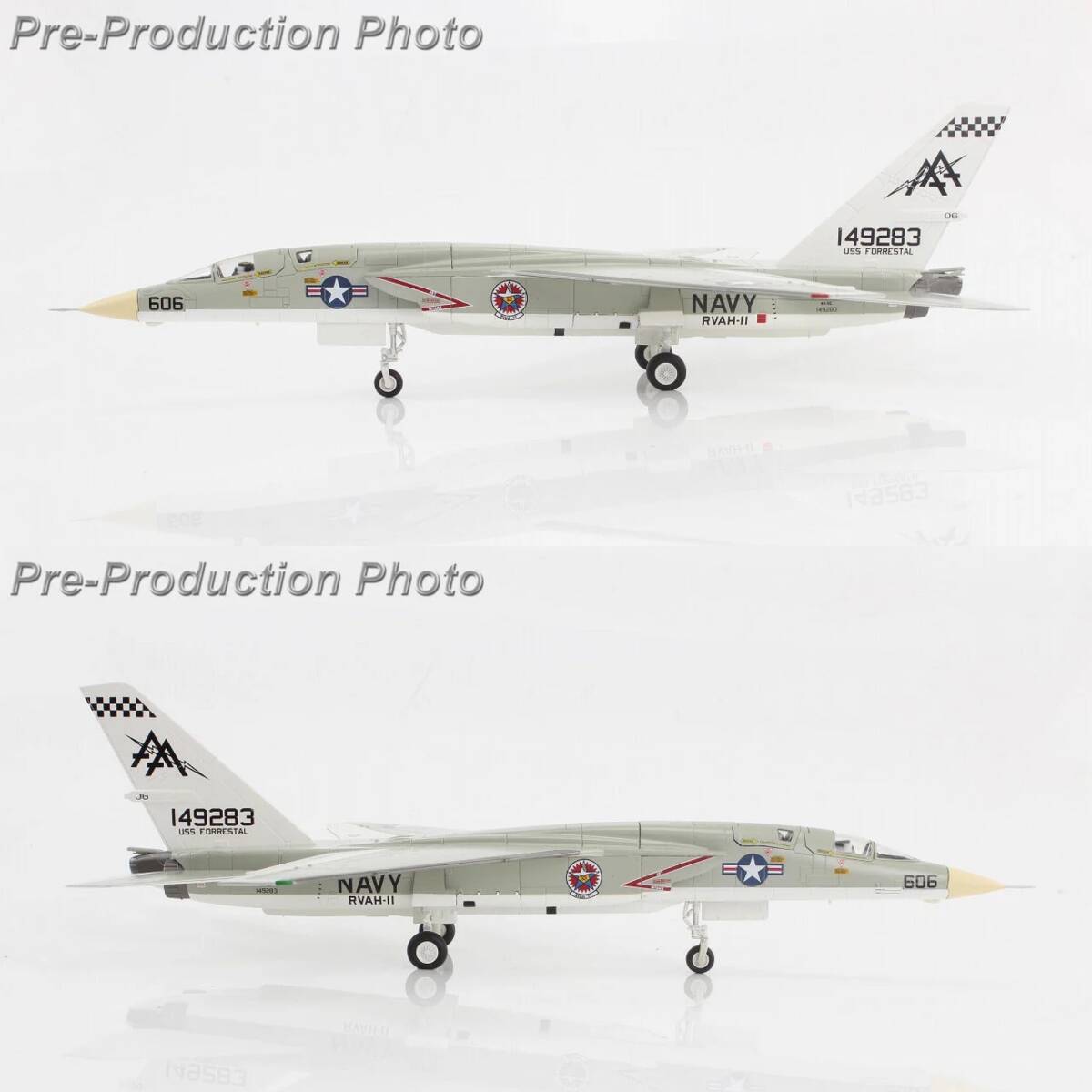 送料無料 希少 新品 ホビーマスター HA4708 1/72 RA-5C ヴィジランティ アメリカ海軍 第11偵察重攻撃飛行隊 1967 ダイキャスト完成品