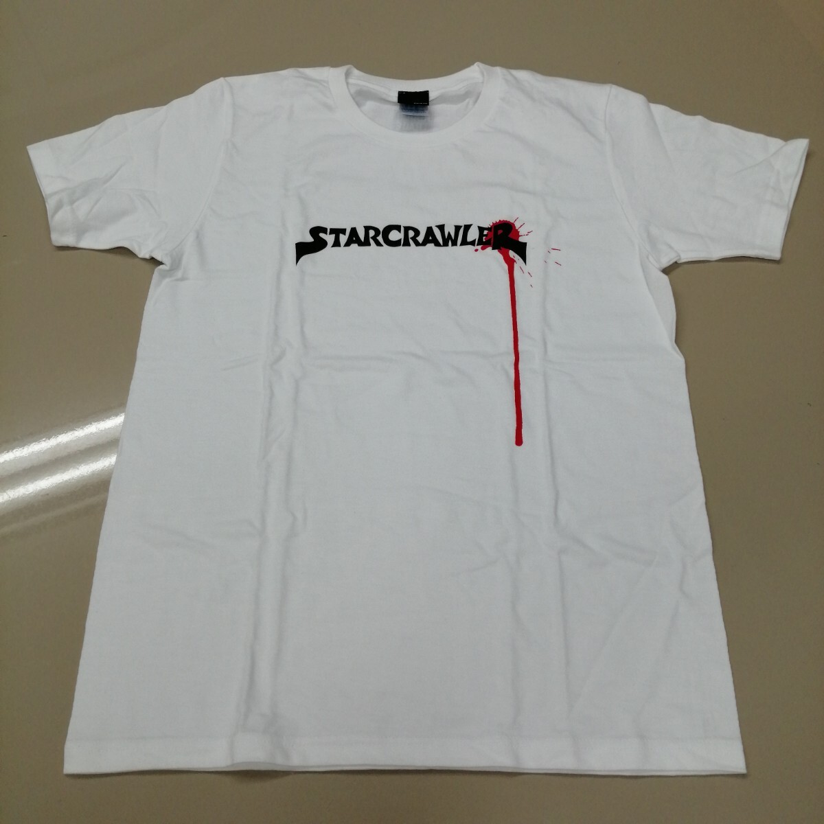 D10　バンドTシャツ　スタークローラー　ロゴT　白　STARCRAWLER