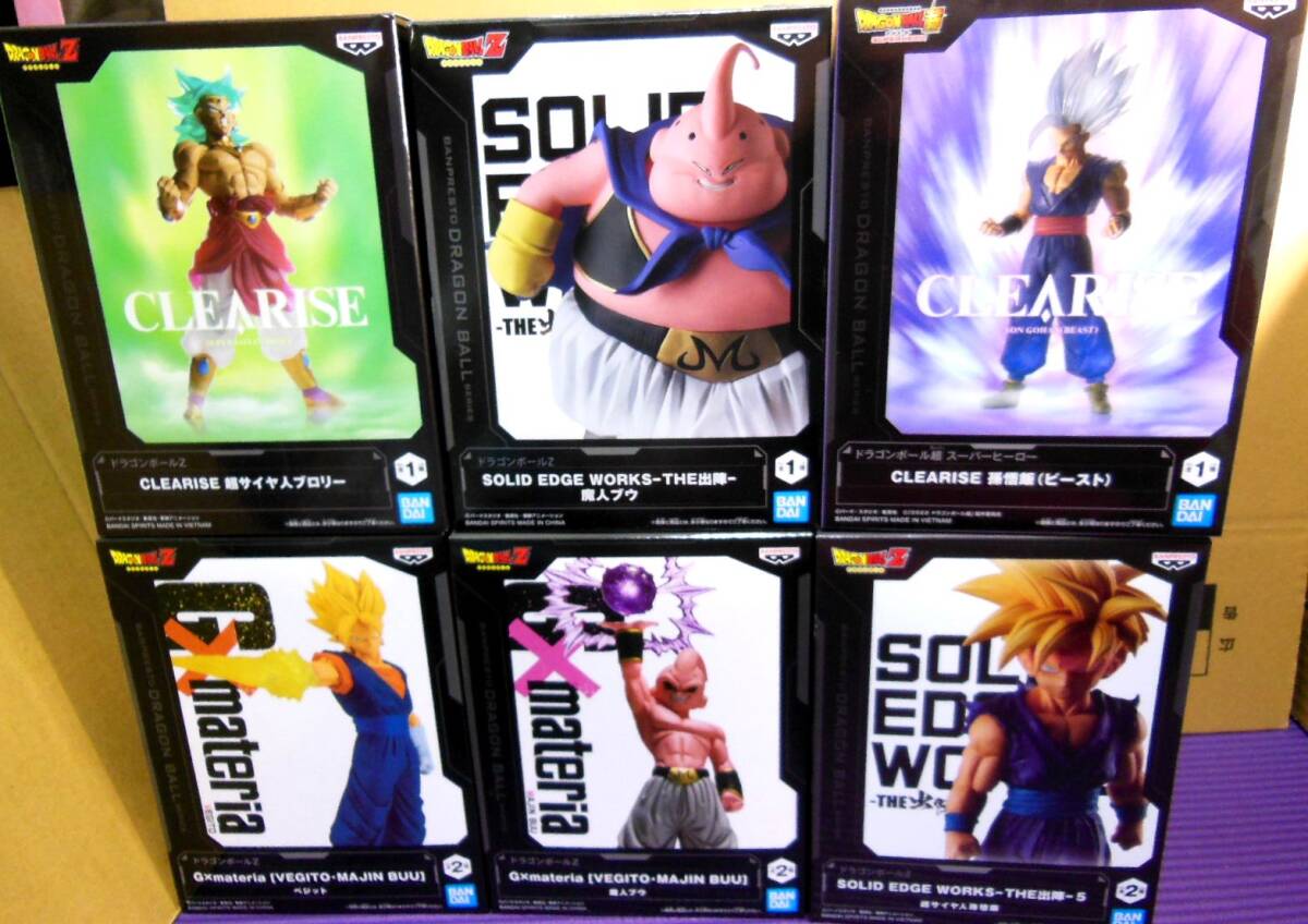 ドラゴンボール CLEARISE SOLID EDGE WORKS G×materia 超サイヤ人ブロリー 超サイヤ人2孫悟飯 ビースト 魔人ブウ ベジット 6種セット