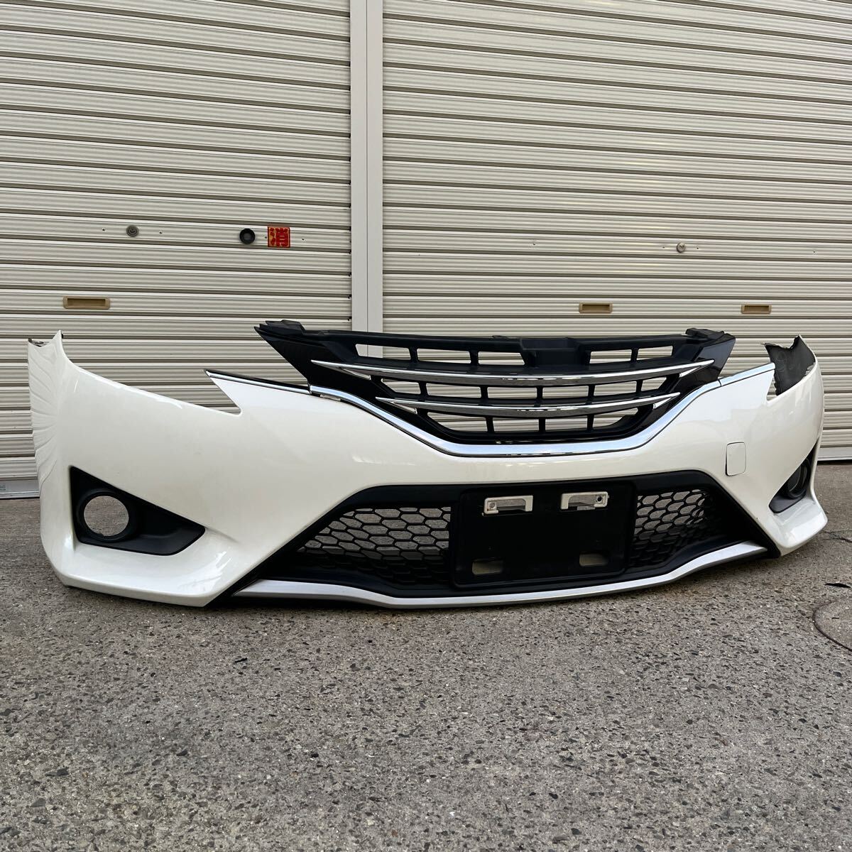 電話番号必須☆130マークX☆250S☆純正フロントバンパー☆パールホワイト☆GRX130☆個人様営業所留