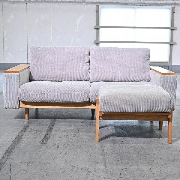 URBAN RESEARCH DOORS 17万「Bothy Clubhouse Sofa 2P/Corduroy Ottoman」 2P ソファ オーク材 コーデュロイ ボシー アーバンリサーチ