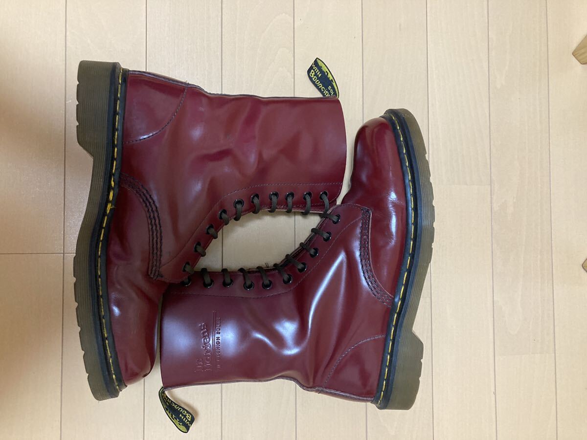 廃盤希少 Dr Martens 10ホール ブーツ UK8 チェリーレッド 1490 廃盤希少 Dr Martens 10ホール ブーツ UK8 チェリーレッド 1490