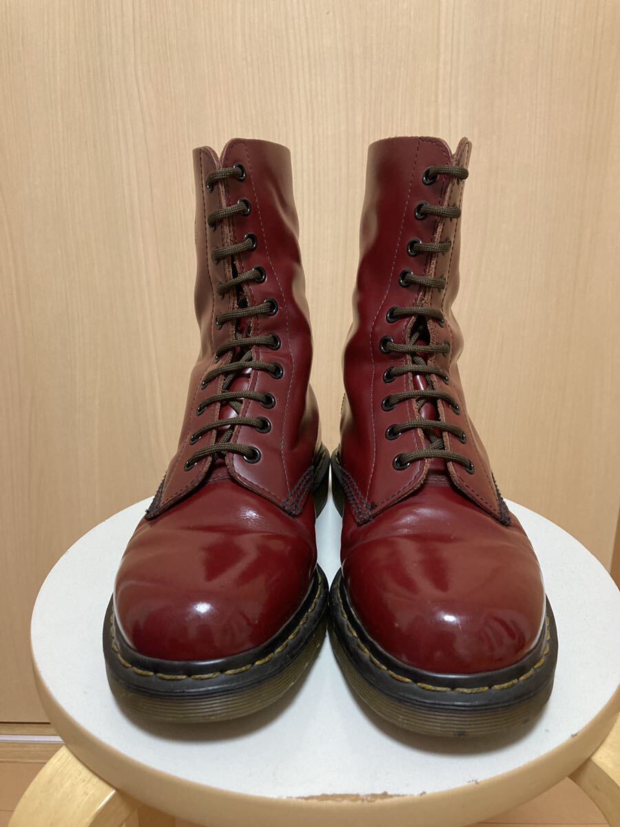 廃盤希少 Dr Martens 10ホール ブーツ UK8 チェリーレッド 1490 廃盤希少 Dr Martens 10ホール ブーツ UK8 チェリーレッド 1490