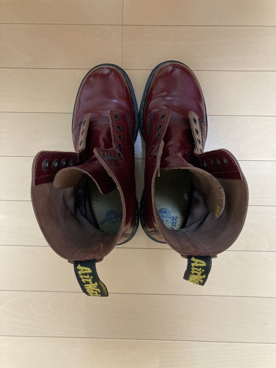 廃盤希少 Dr Martens 10ホール ブーツ UK8 チェリーレッド 1490 廃盤希少 Dr Martens 10ホール ブーツ UK8 チェリーレッド 1490