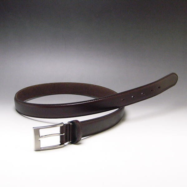  belt men's original leather 3cm Tochigi leather business cow leather cow leather width 30mm 3 centimeter 06 dark brown light brown group pin buckle new goods 