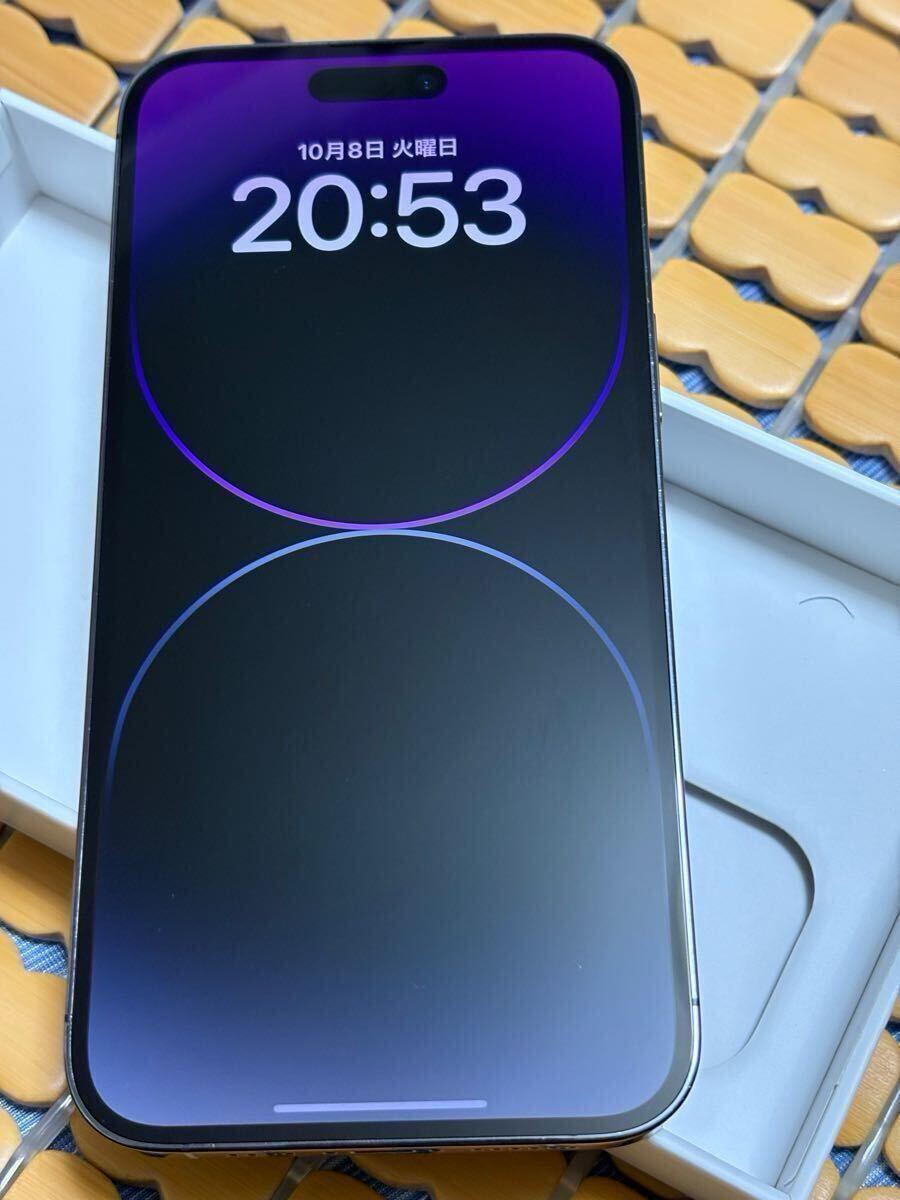 【純正バッテリー交換済】【100%】iPhone 14 Pro Max パープル 美品 バッテリー100%!】iPhone14ProMax 256g SIMフリー