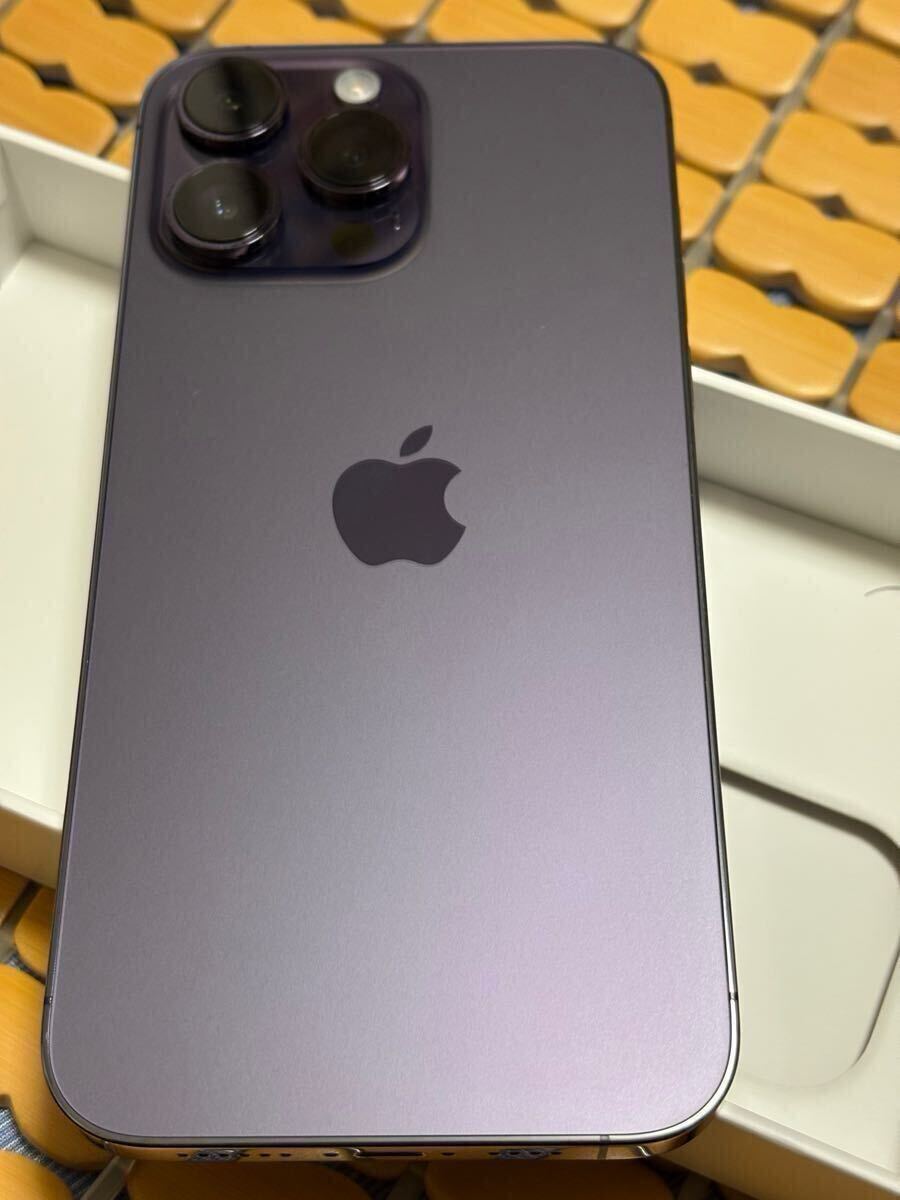 【純正バッテリー交換済】【100%】iPhone 14 Pro Max パープル 美品 バッテリー100%!】iPhone14ProMax 256g SIMフリー