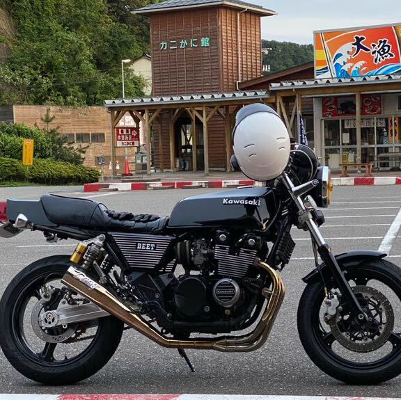 ゼファー400/χ YOSHIMURA ステンレス マフラー ワンオフ