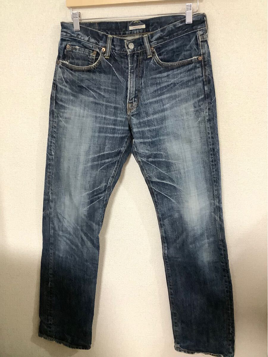 ETERNAL エターナル　ビンテージ加工　デニムパンツ　ジーンズ　セレクト　メンズ　カジュアル　古着　ストレート