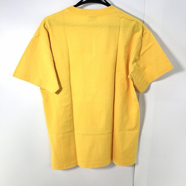 STUSSY ステューシー Tシャツ・カットソー 黄 M 3300124G0076 ☆STUSSY/ステューシー ロゴプリント 半袖Tシャツ イエロー/M /UPK
