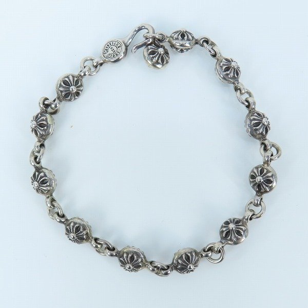 Chrome Hearts クロスボール#1ブレスレット12リンク CHROME HEARTS/クロムハーツ #1 クロスボール ブレスレット 12