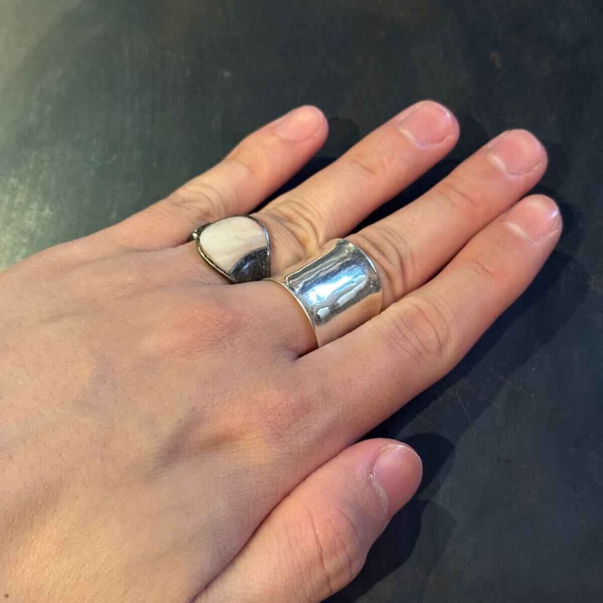 SILVER925 WHITE STONE DESIGN RING/シルバー/リング シルバー SILVER925 WHITE STONE DESIGN RING/シルバー/リング シルバー
