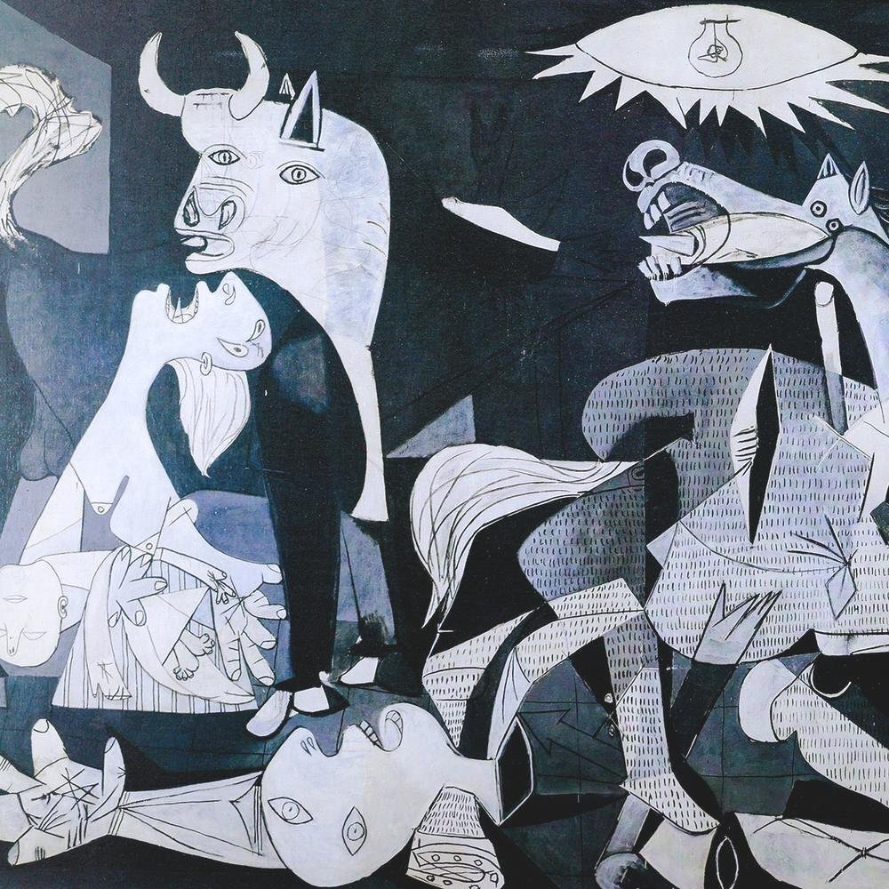 WISH パブロ ピカソ Pablo Picasso ゲルニカ 工芸画 80号大 大作 WISH パブロ ピカソ Pablo Picasso ゲルニカ 工芸画 80号大 大作