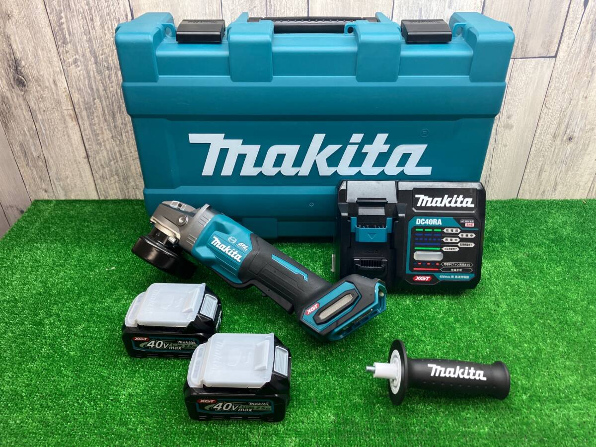 送料無料！【中古A美品】◇makita マキタ 40Vmax 100ｍｍ 充電式ディスクグラインダ GA045GRMX◇アクトツール富山店◇4