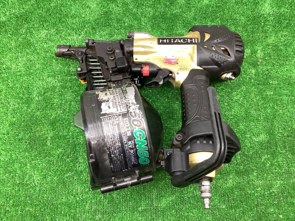 送料無料！【中古Bランク】★ハイコーキ(HIKOKI ※旧:日立工機)□高圧エア釘打ち機 NV50HMC□アクトツール富山店□Ｃ