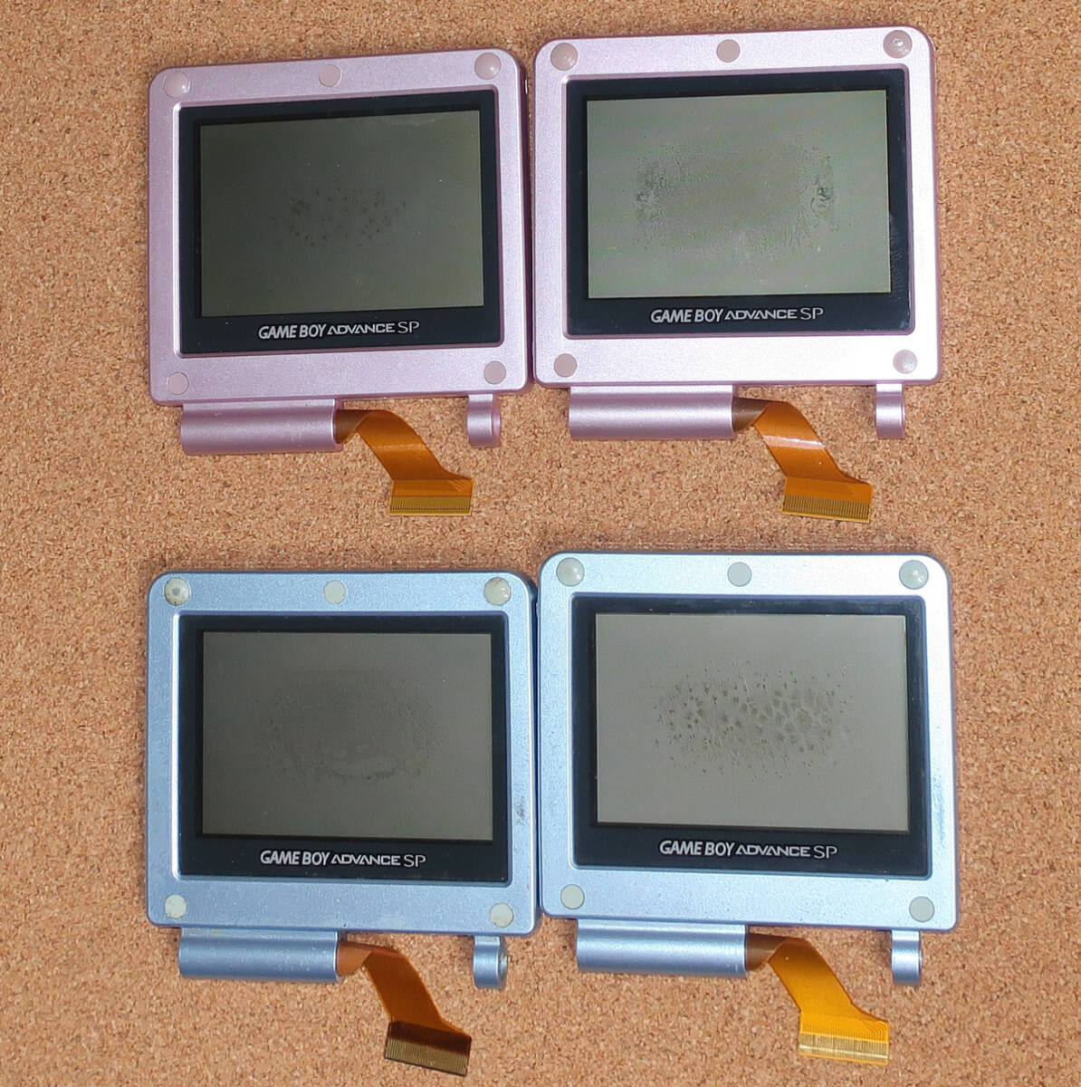 超爆安 ゲームボーイアドバンスSP GBA ジャンク品 4個セット 中古液晶 本体