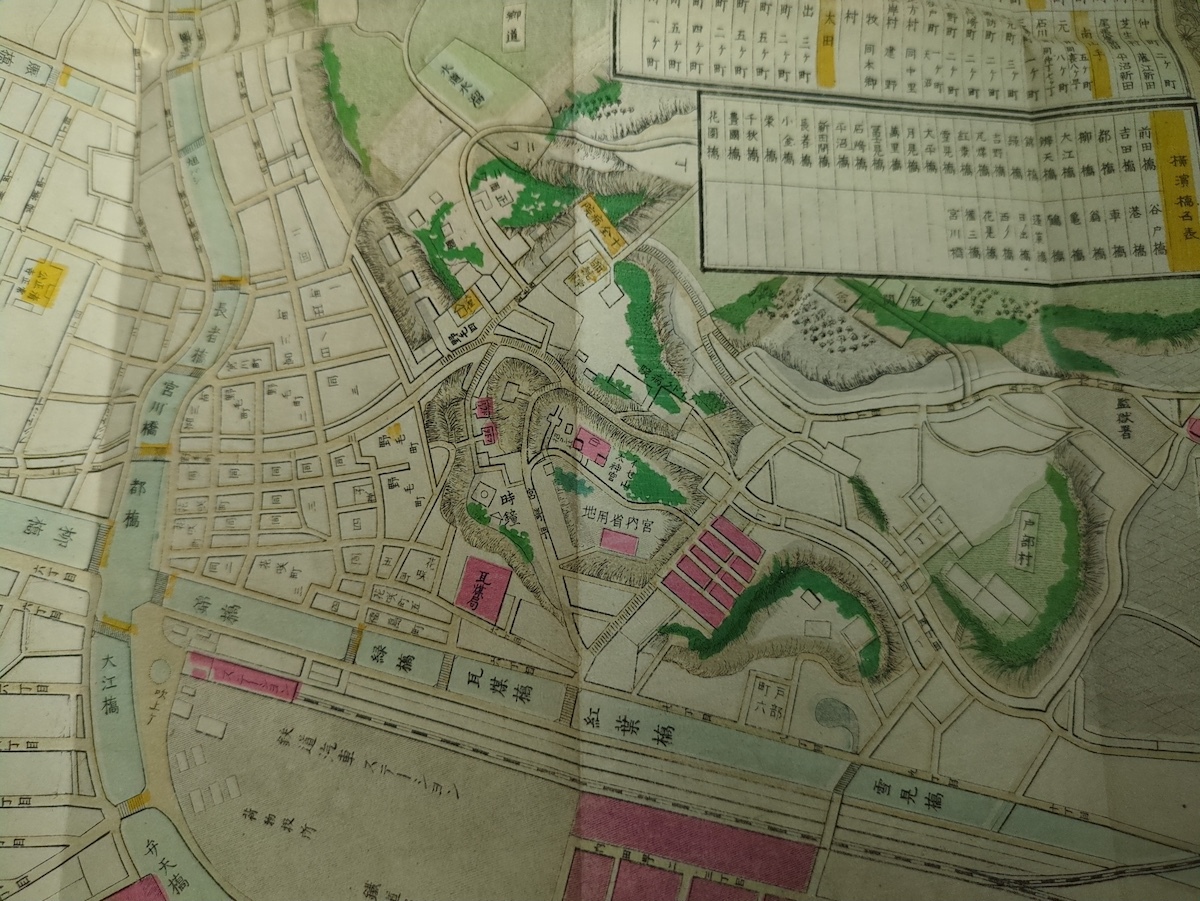 古地図改良横浜明細全図袋付明治期明治20年銅板彩色極美品尾崎 古地図改良横浜明細全図袋付明治期明治20年銅板彩色極美品尾崎