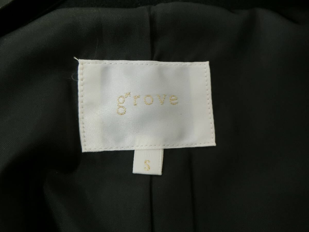 ■□41212 未使用 grove グローブ ノーカラーコート Sサイズ □■