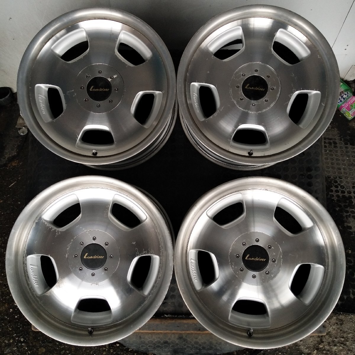 管理番号：A9-139【4本価額】【19x9J 19x10J 5x112 ET+38/+38 ハブ67】Landriser・前後サイズ違い・店頭引取可能・適格請求書発行可能