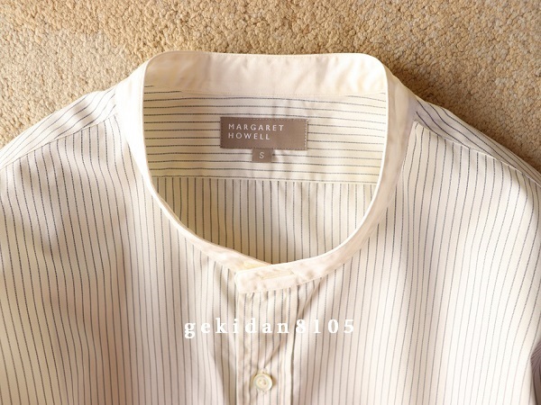 2021 希少 マーガレットハウエル×トーマスメイソン 50周年 シャツ 限定品 MARGARET HOWELL × THOMAS MASON マーガレットハウエル 2021