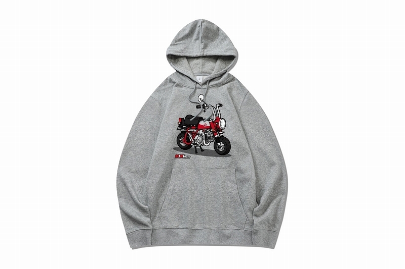 MINIMOTOロゴ入りスウェットトップス モンキーZ50AグレーXL
