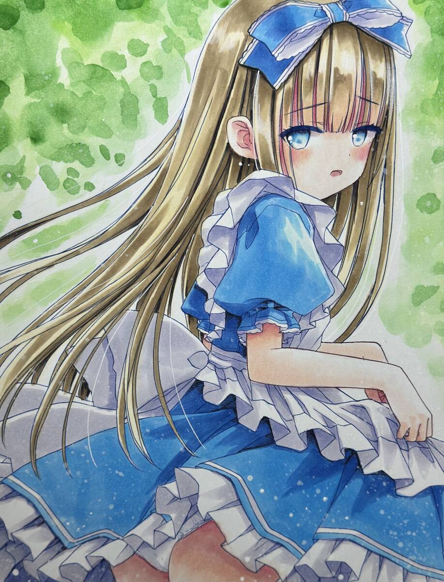 手書きイラスト 不思議の国のアリス 色紙イラスト item details 手書きイラスト 不思議の国のアリス 色紙イラスト item details
