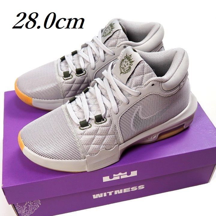 R587 新品 NIKE ナイキ LEBRON WITNESS VIII EP レブロン ウィットネス 8 EP バスケットボール シューズ ライトアイアンオーレ 28.0cm