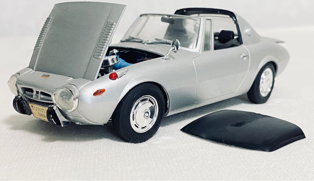 1/24 TOYOTA S800 トヨタS800 ヨタハチ シルバー プラモデル完成品 1/24 TOYOTA S800 トヨタS800 ヨタハチ シルバー プラモデル完成品