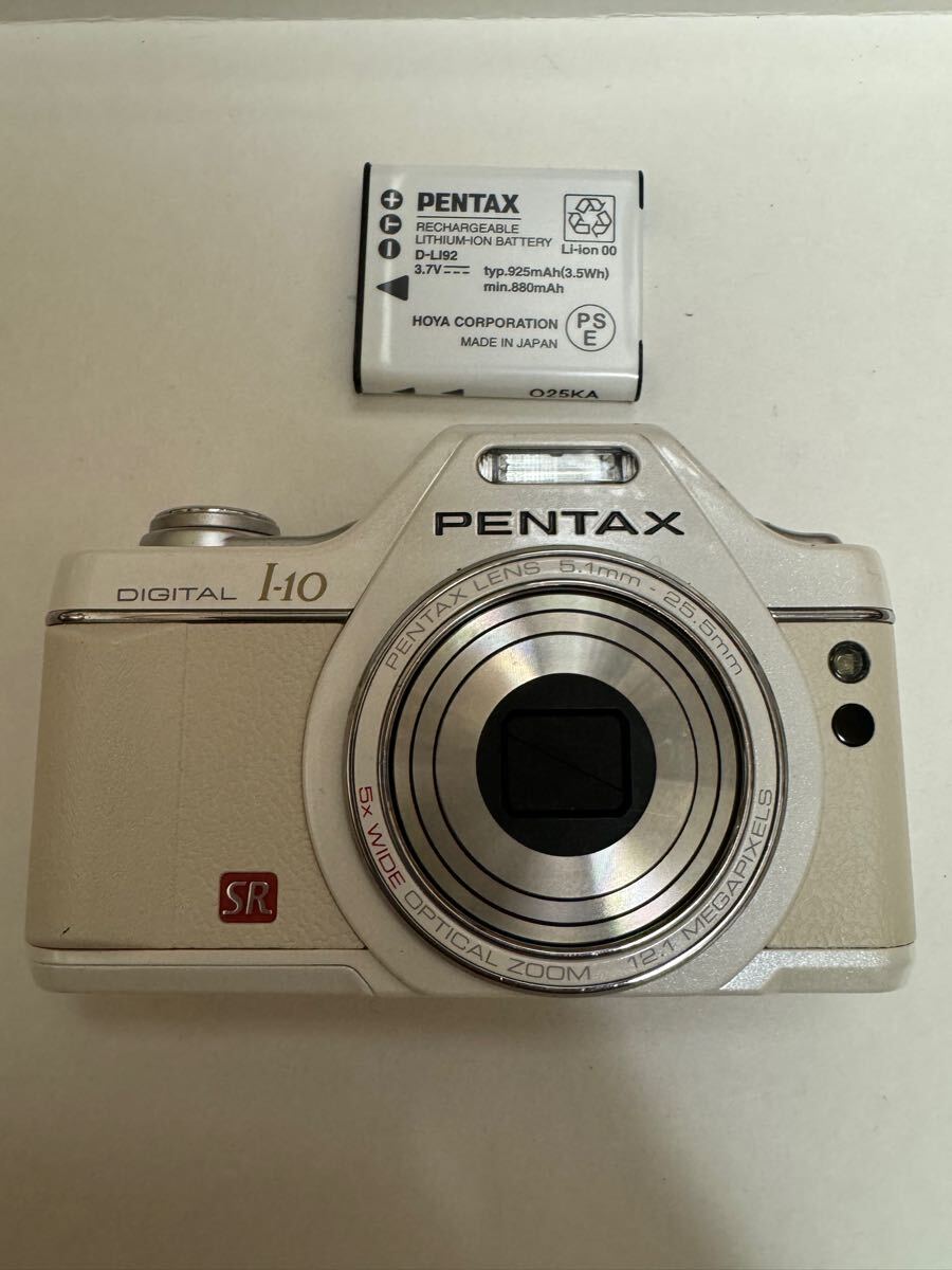 ペンタックス　デジタルカメラ　PENTAX Optio I-10　パールホワイト