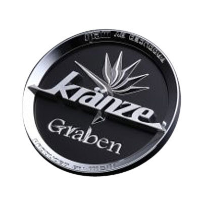 Kranze センターキャップ Graben クロームリング/ブラック/ベロアロゴ 19-22インチ用 52672