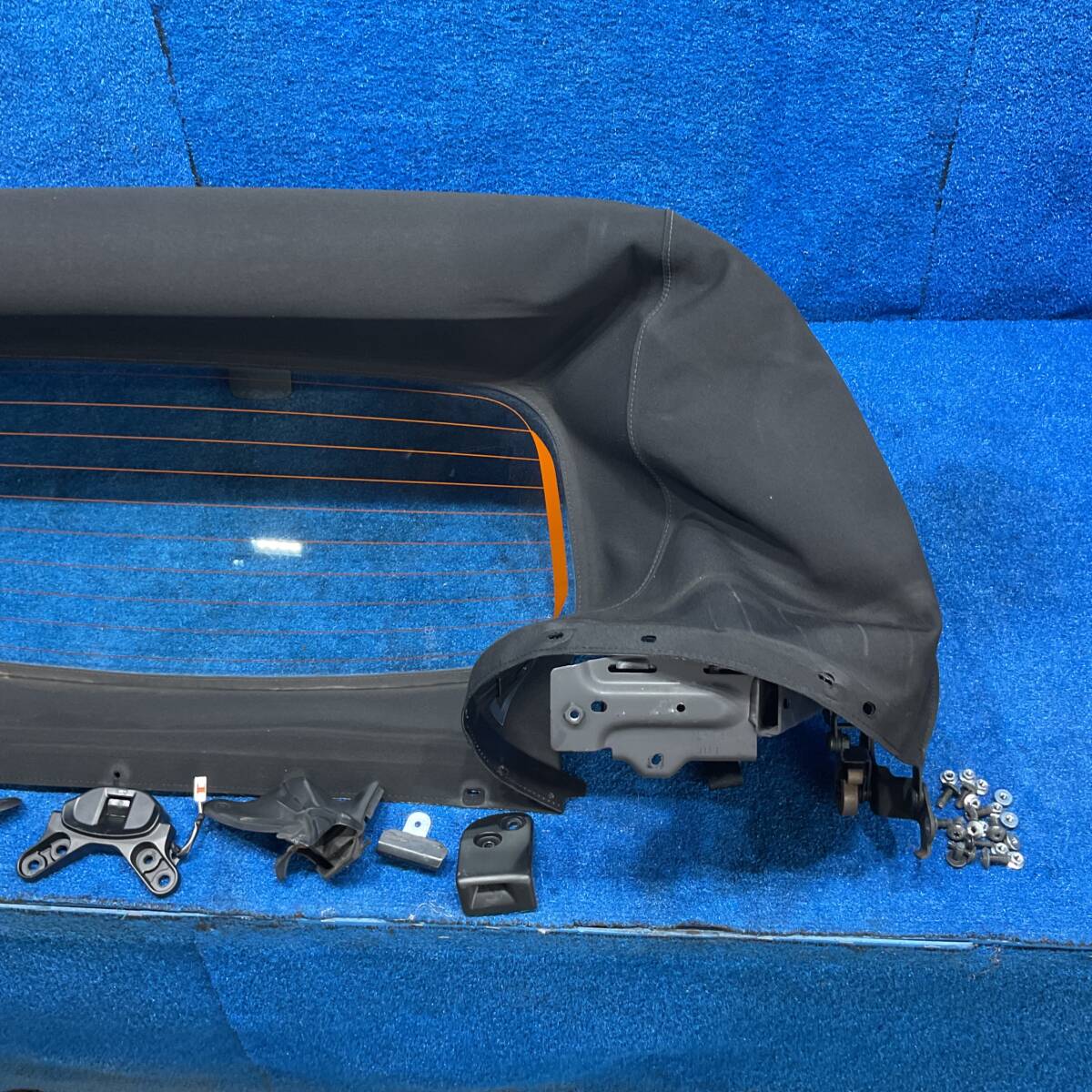 [AK-0022801][T] H27 Mazda Roadster ND ND5RC [ оригинальный мягкий верх тент стекло тепловые лучи имеется catch молдинг комплект ] 580137